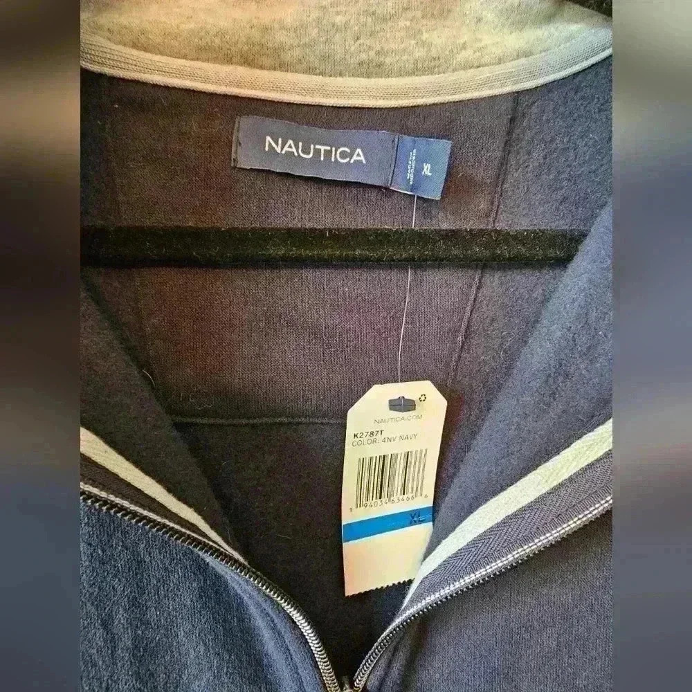 NWT Nautica Pullover with 1/4 Zip Size: L - Picture 7 of 8